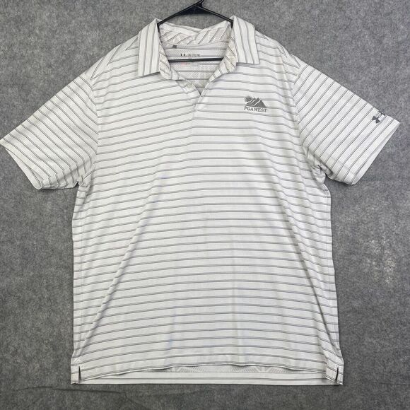 Under Armour Polo Shirt Adult 2XL XXL HeatGear Golf Performance Mens PGA - Picture 1 of 11